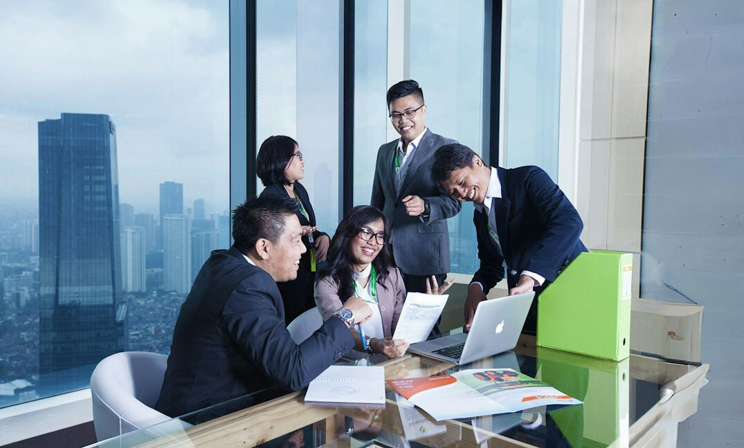 business team discussing strategy