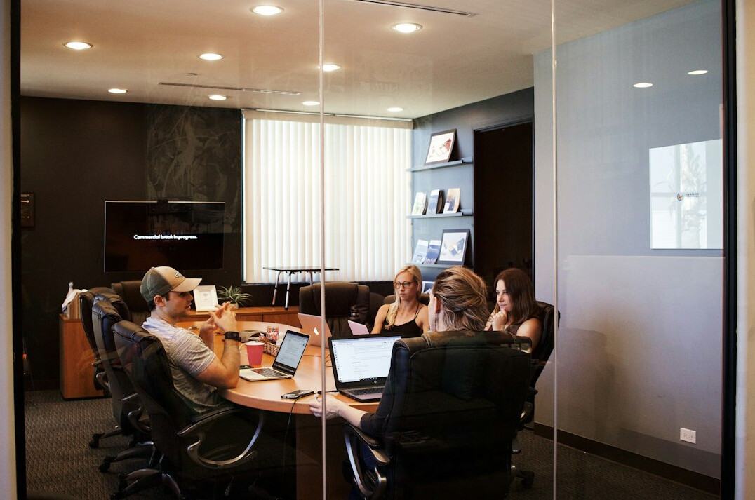 corporate team meeting