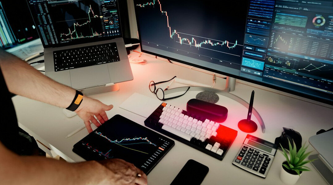 data analysis on computer screen