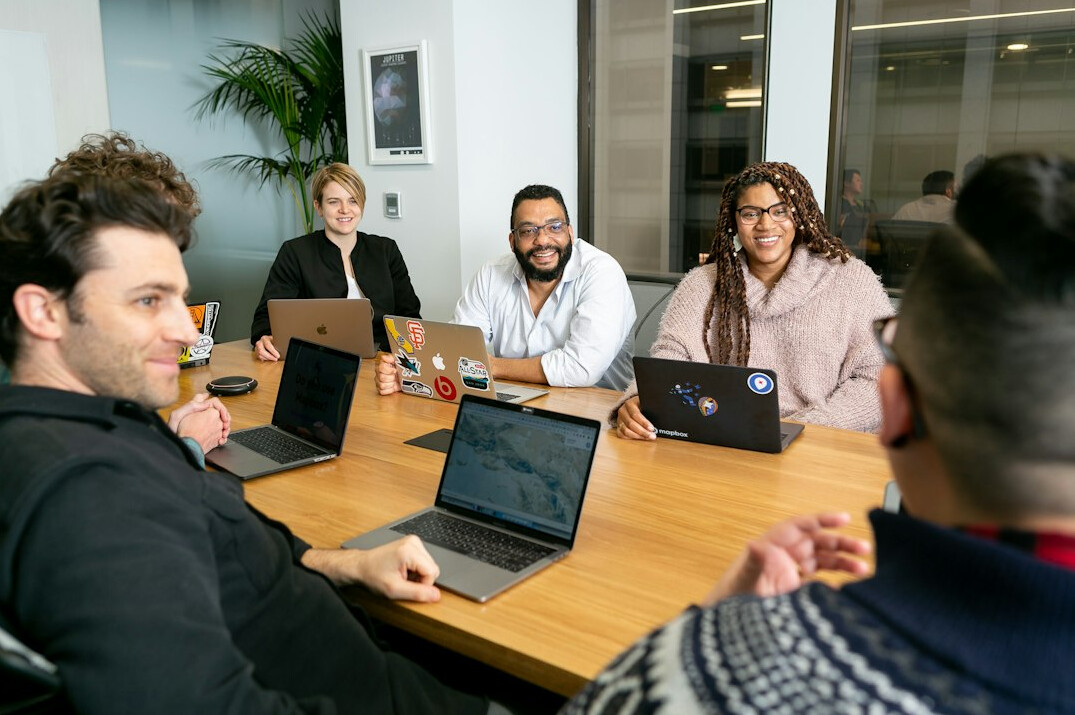 corporate team coding